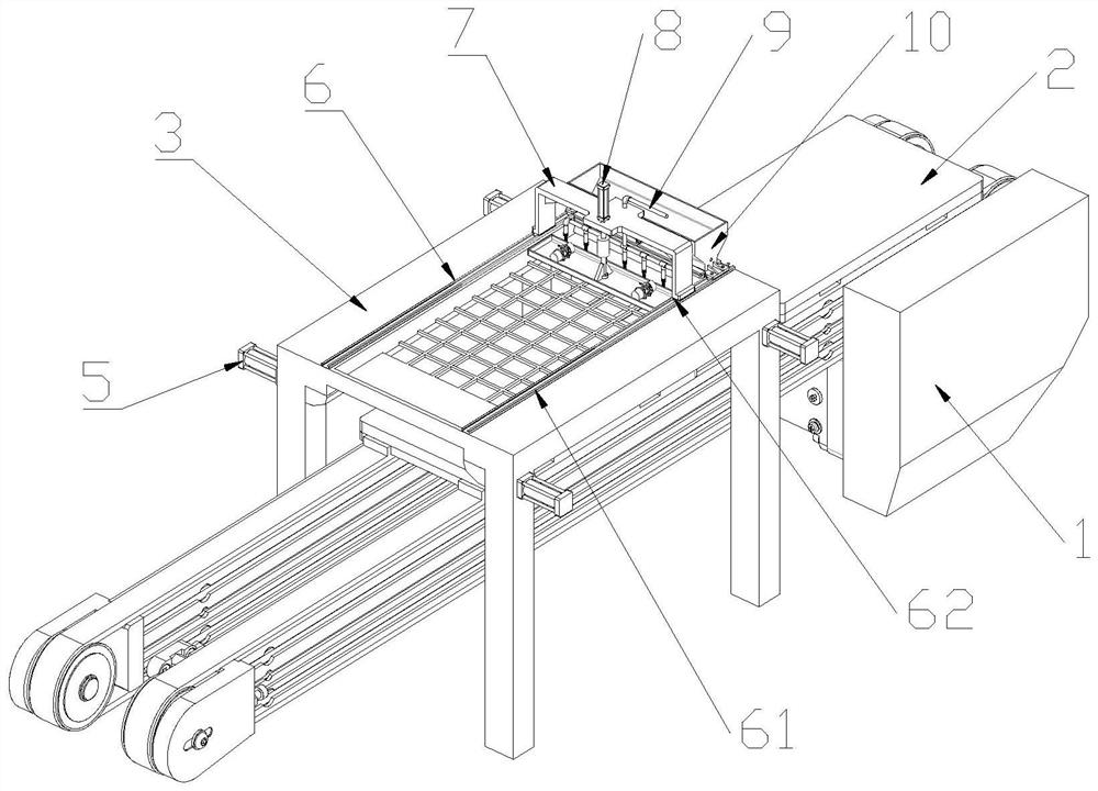 Forming device for veneer wallboard production and production method thereof