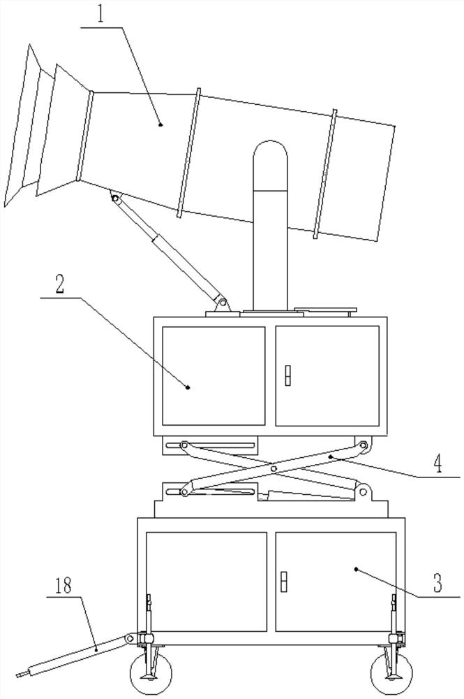 Spraying and dust settling device for building construction