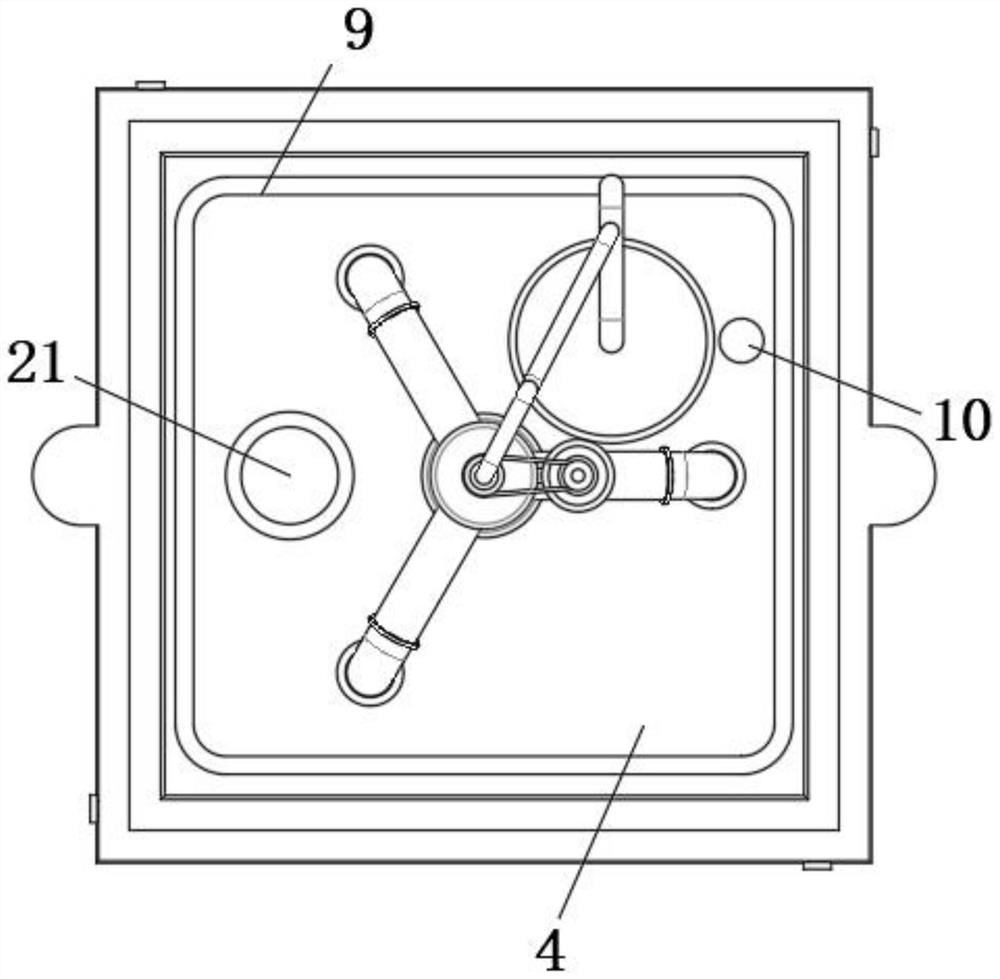 Ventilation type granary based on circulating distribution type variable storage space