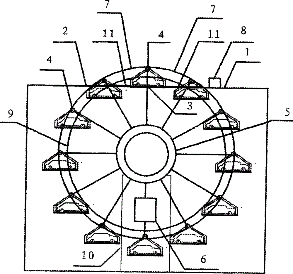 Underground rotating garage available for access to parking places on ground and using method thereof