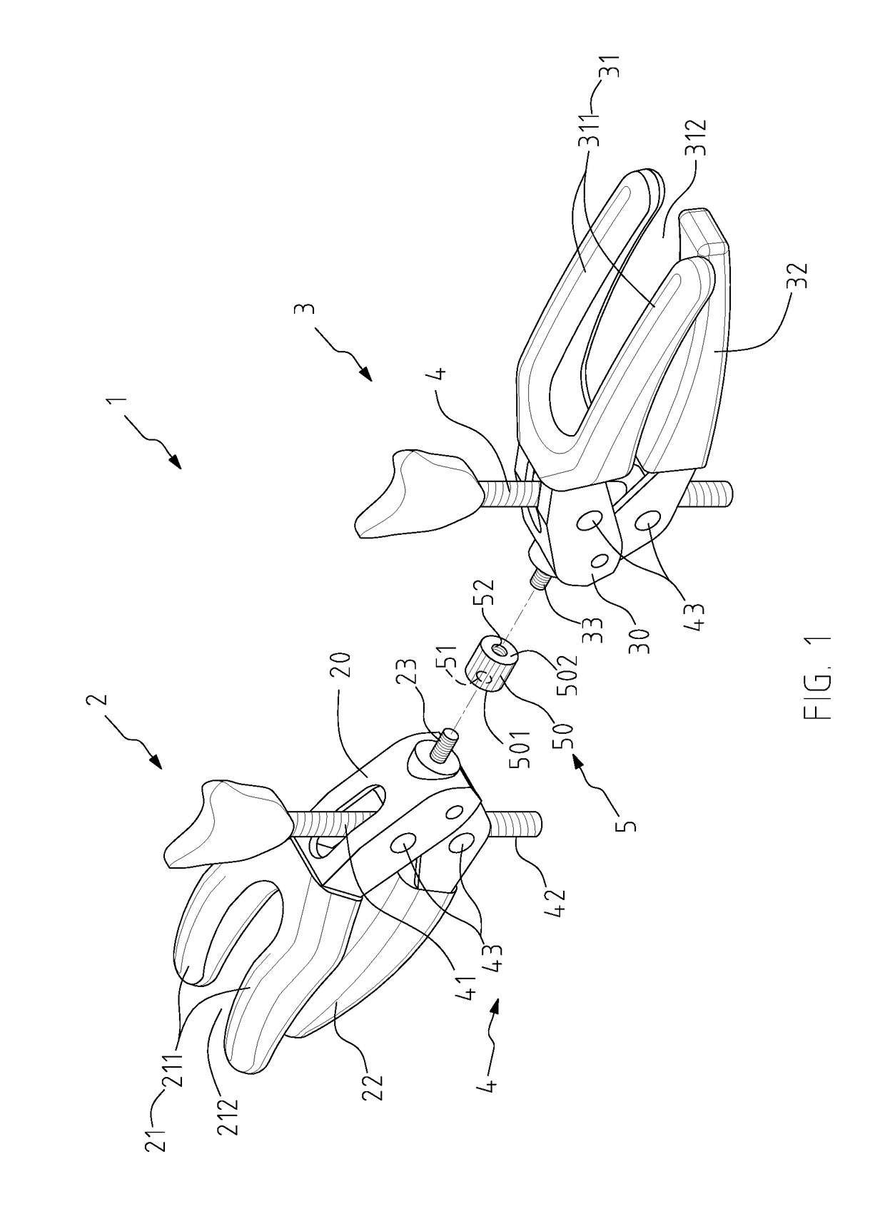 Hands-free dual clamp device