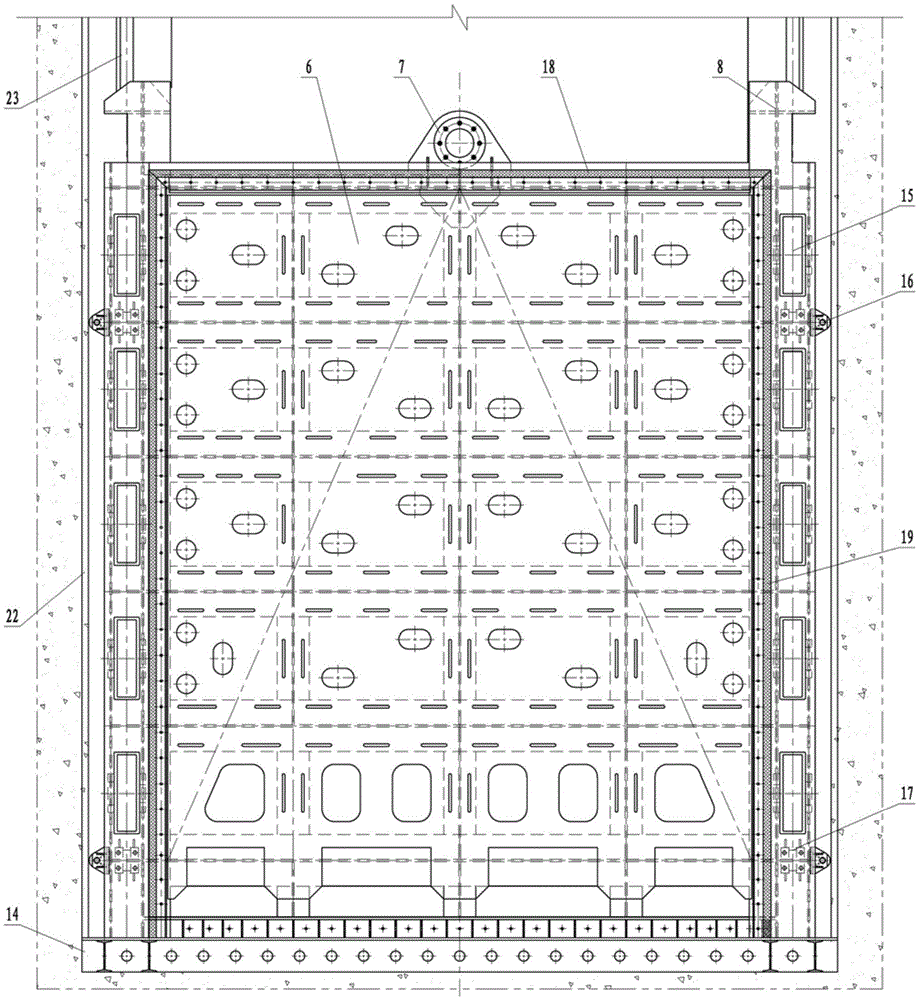 Planar valve capable of achieving natural ventilation of door lintel and reducing opening and closing force