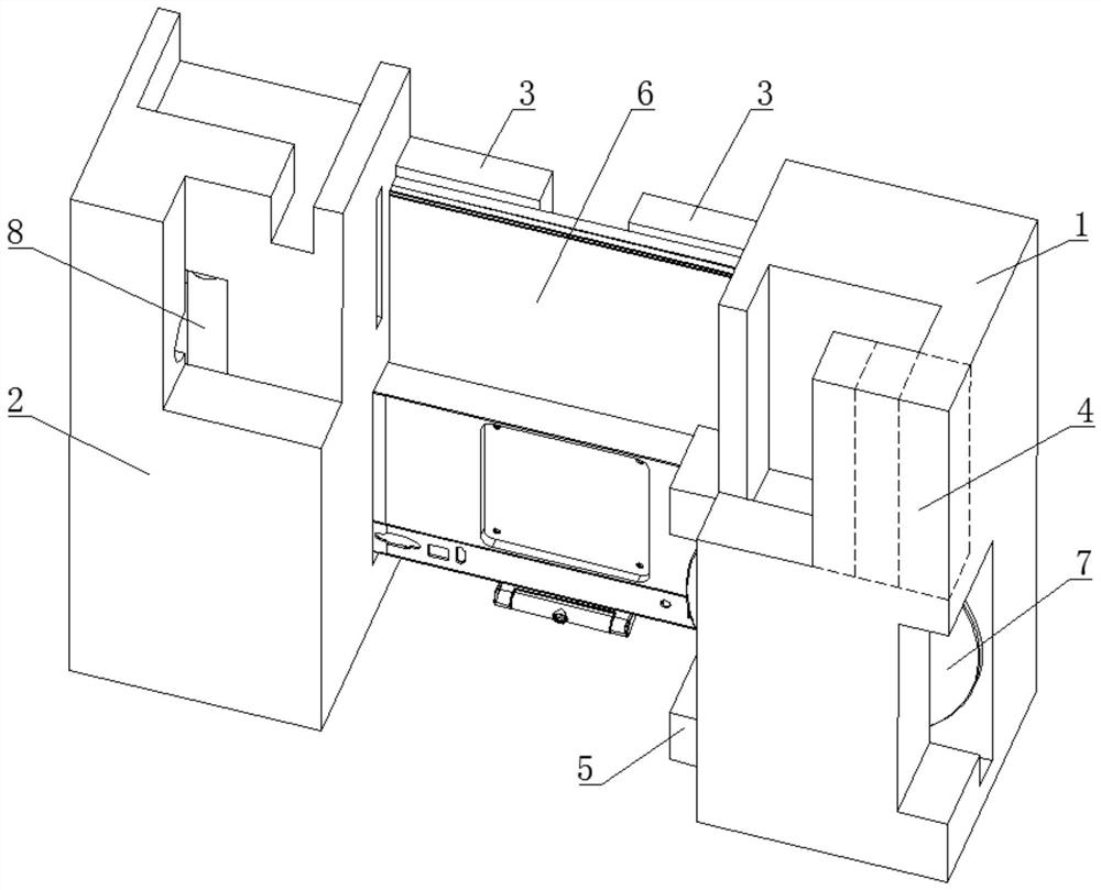 Multipurpose computer all-in-one machine packaging cushion structure