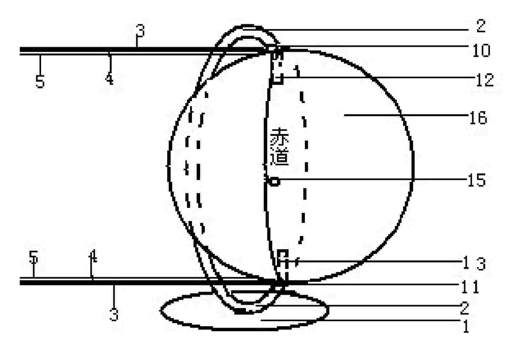 Method for demonstrating earth physiognomy, revolution and rotation changing process before and after extermination of dinosaurs