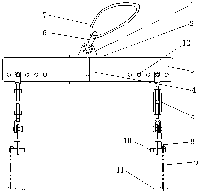 Novel electric reactor iron core pillar mounting method and tool