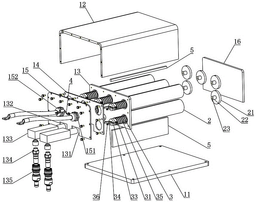 Water-cooling resistance device for frequency conversion system