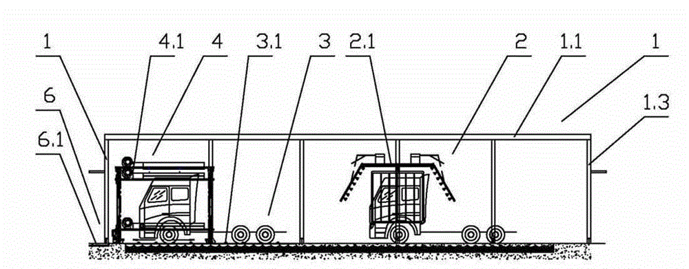 Heavy automobile rain test system and process