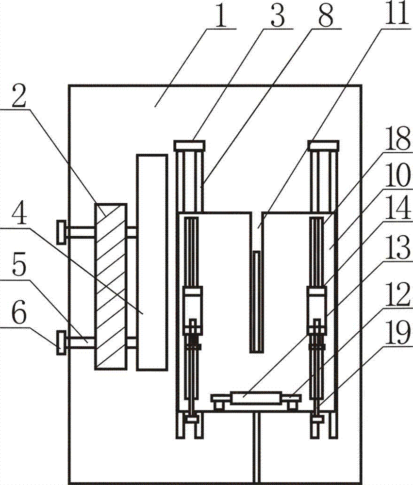 Clamping-installation type bone sawing machine with bone sawing length adjustable