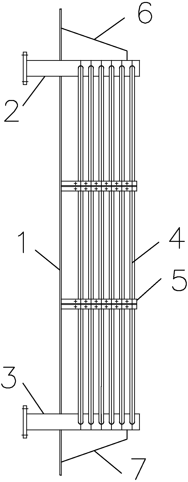 Large fermentation tank heat exchange device