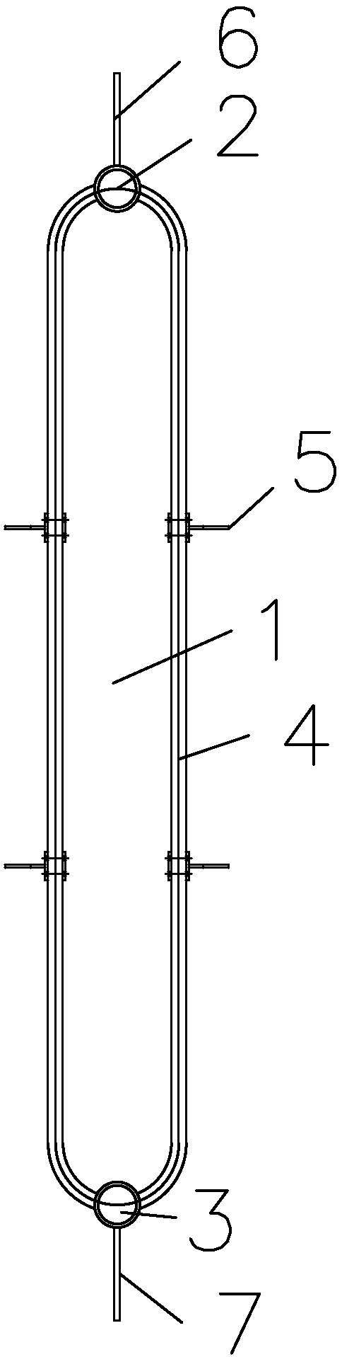 Large fermentation tank heat exchange device