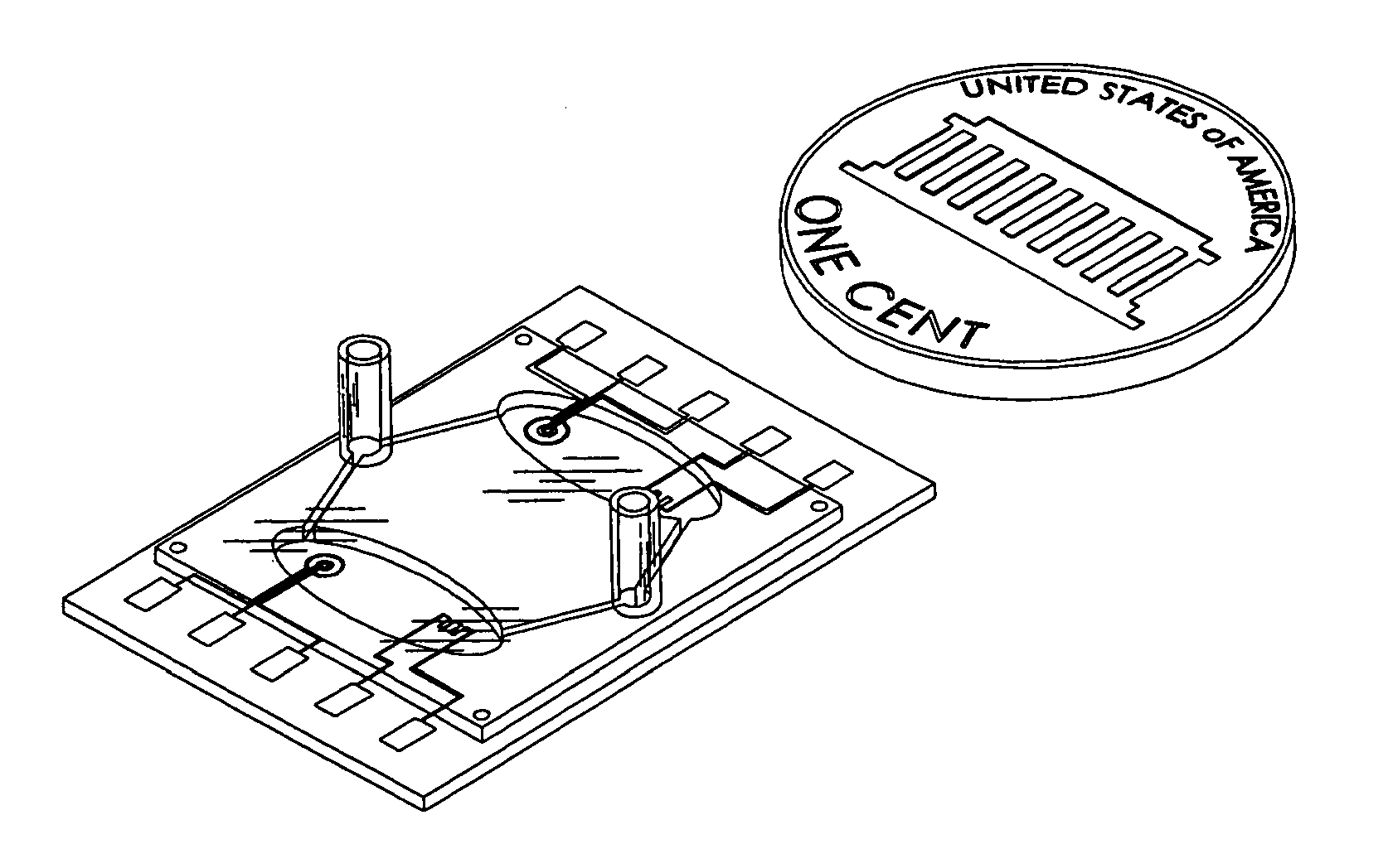 Interconnecting Microfluidic Package, Fabrication Method and Methods of Use