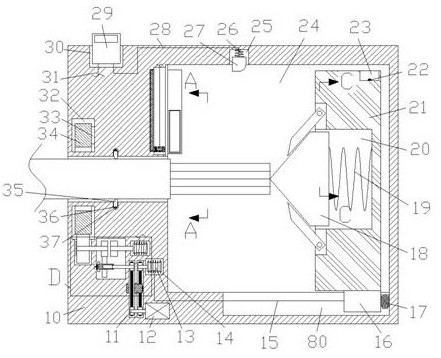 An automatic branching device for an eight-core network cable