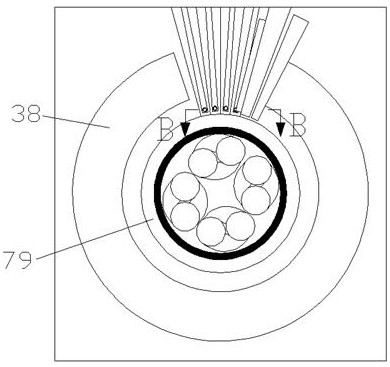 An automatic branching device for an eight-core network cable