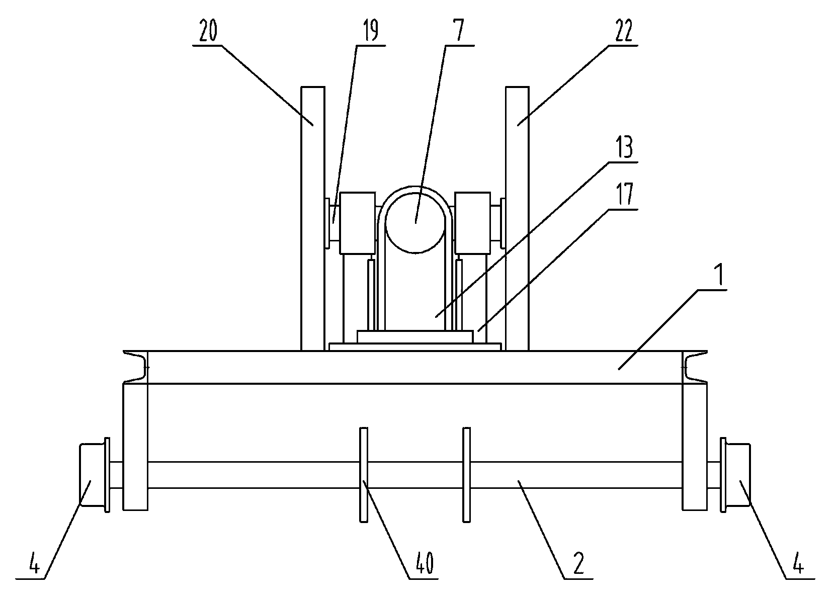 Device for rapidly treating ring formation of rotary kiln and method