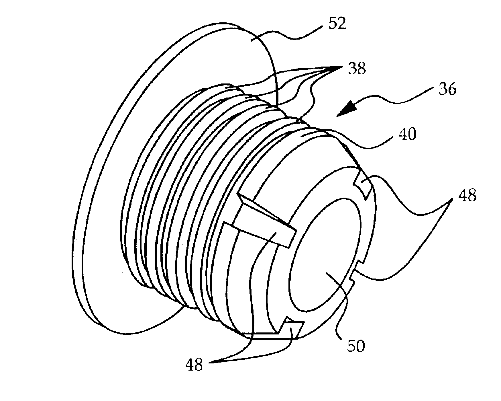 Self-retaining pressure sensor assembly having notched seal retention flange