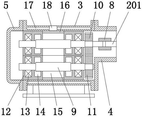 Noise reduction rotor mechanism for pump