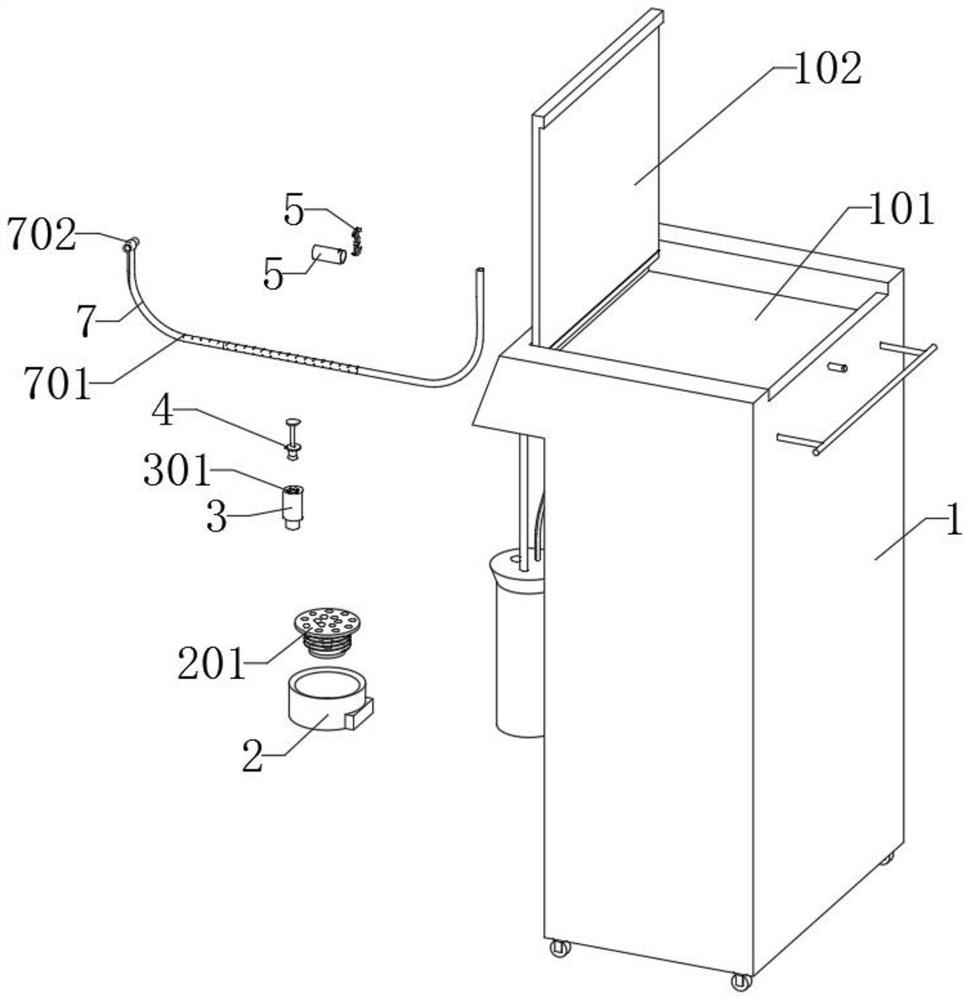 Two-way pressurization gastric lavage device for digestive system department