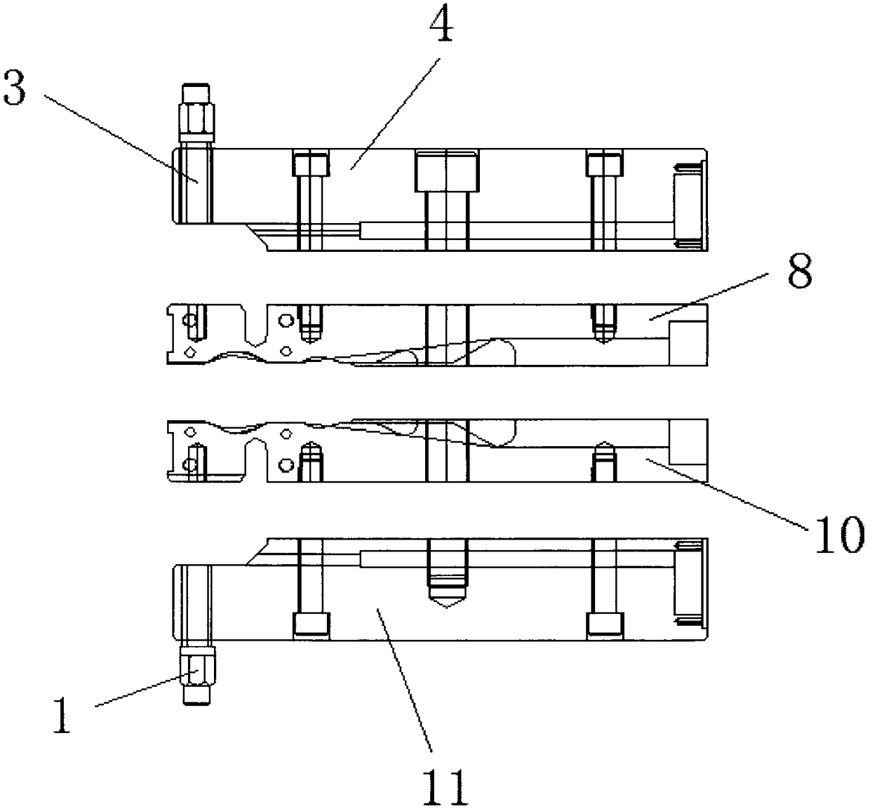 Combined multifunctional PVC extrusion mold