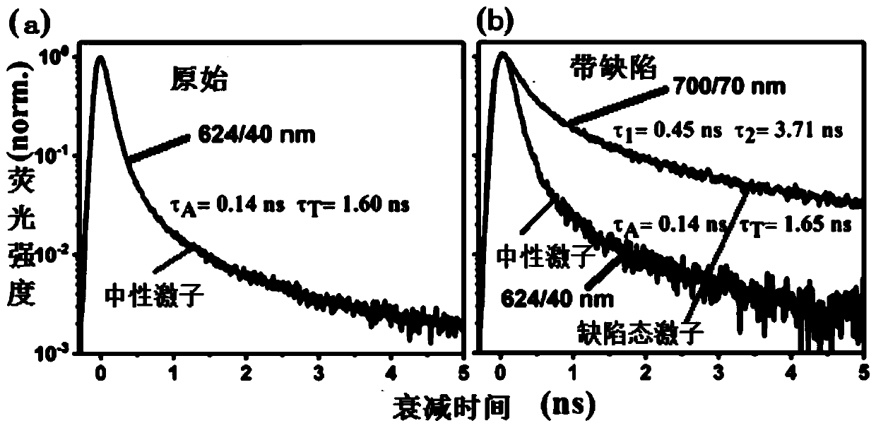 Method for representing defect of two-dimensional material and application thereof