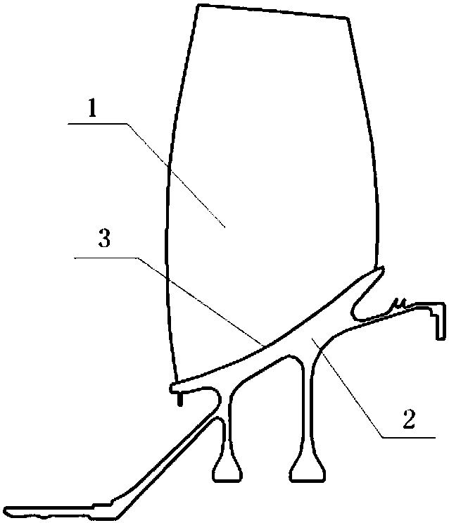 Two-dimensional finite element modeling method of wide chord fan blade