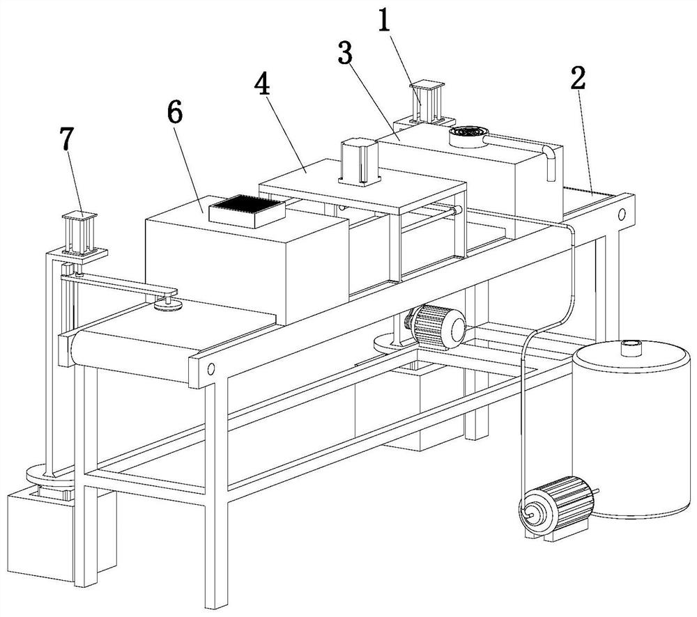 An automatic spraying process on the surface of the speaker net cover