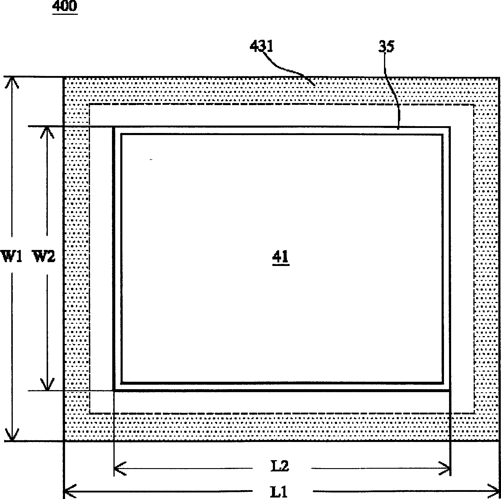 Packaging construction of organic electro photo-luminescent apparatus