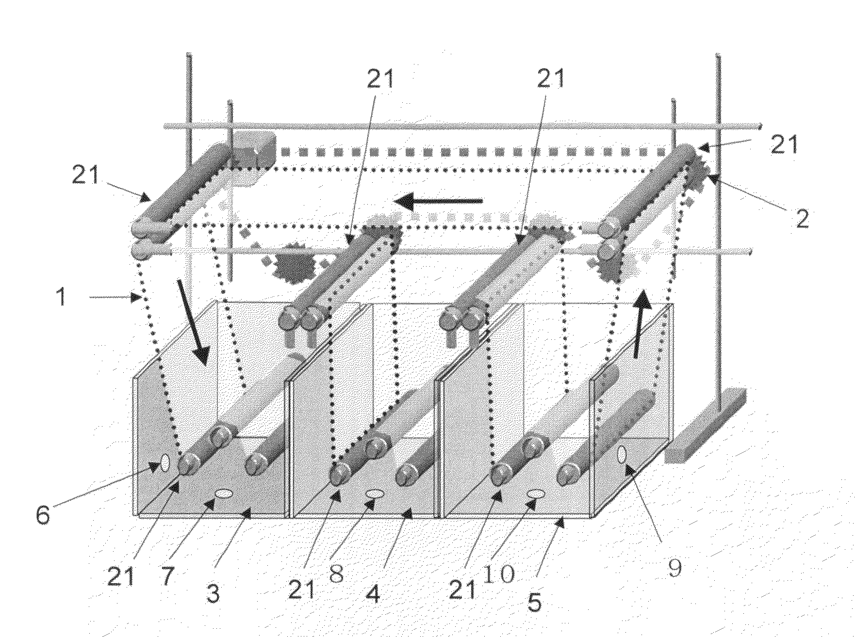 Apparatus for separating adsorbate and method of continuously separating adsorbate