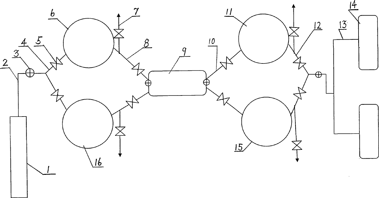 Method for producing terylene POY filament in scale by recycling PET bottle sheet material