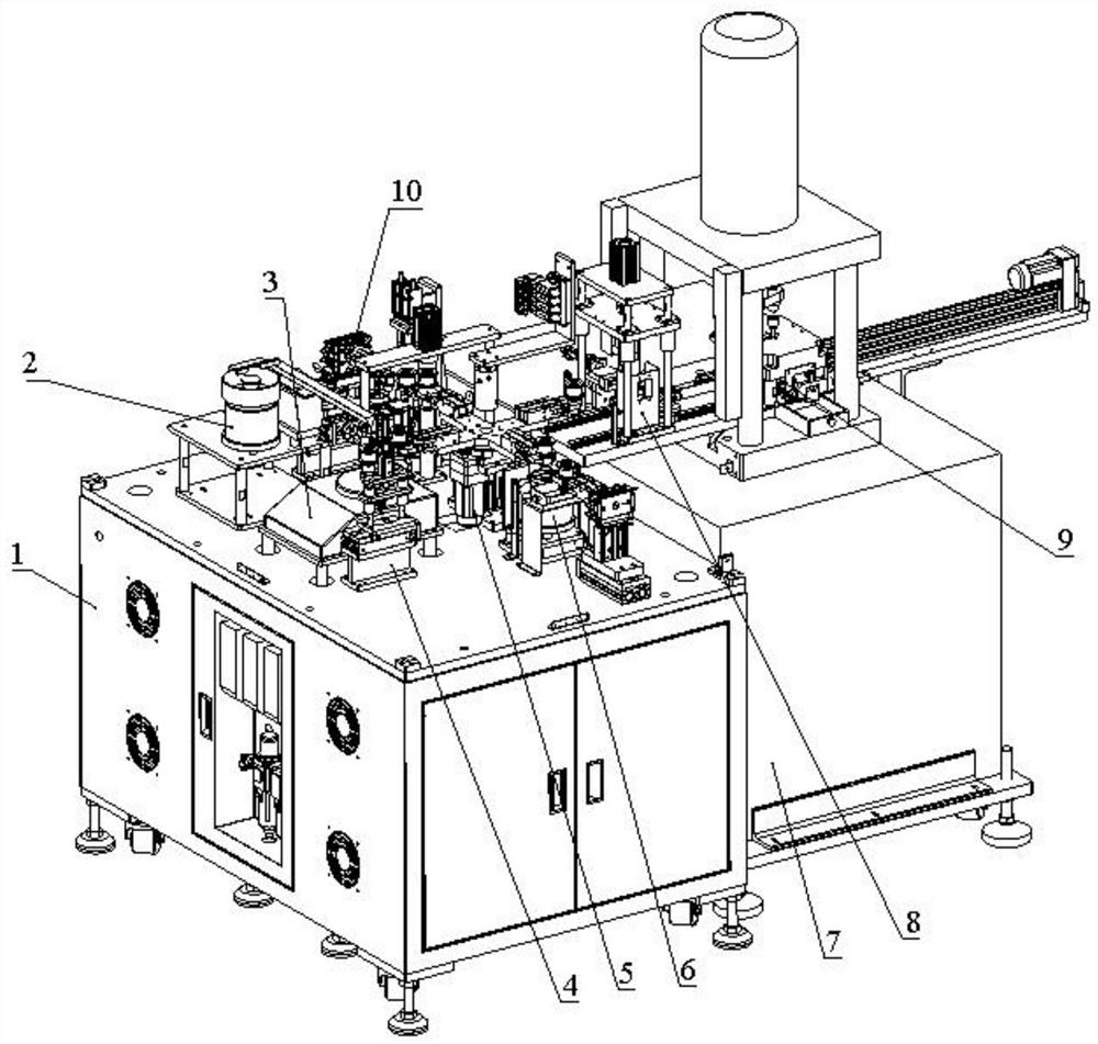 Full-automatic powder weighing and forming equipment