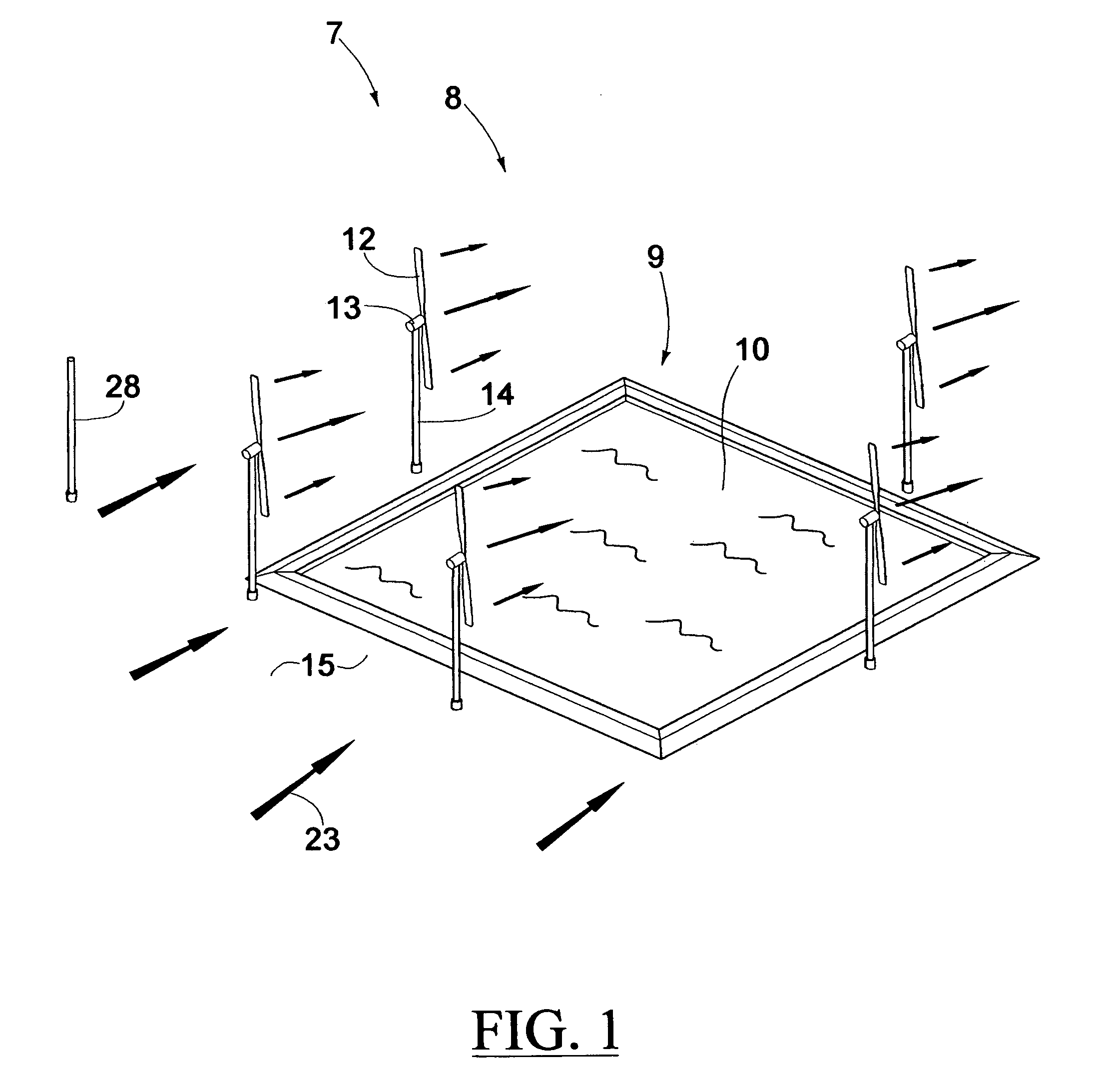 Method for siting and operating an odor dispersing wind machine array