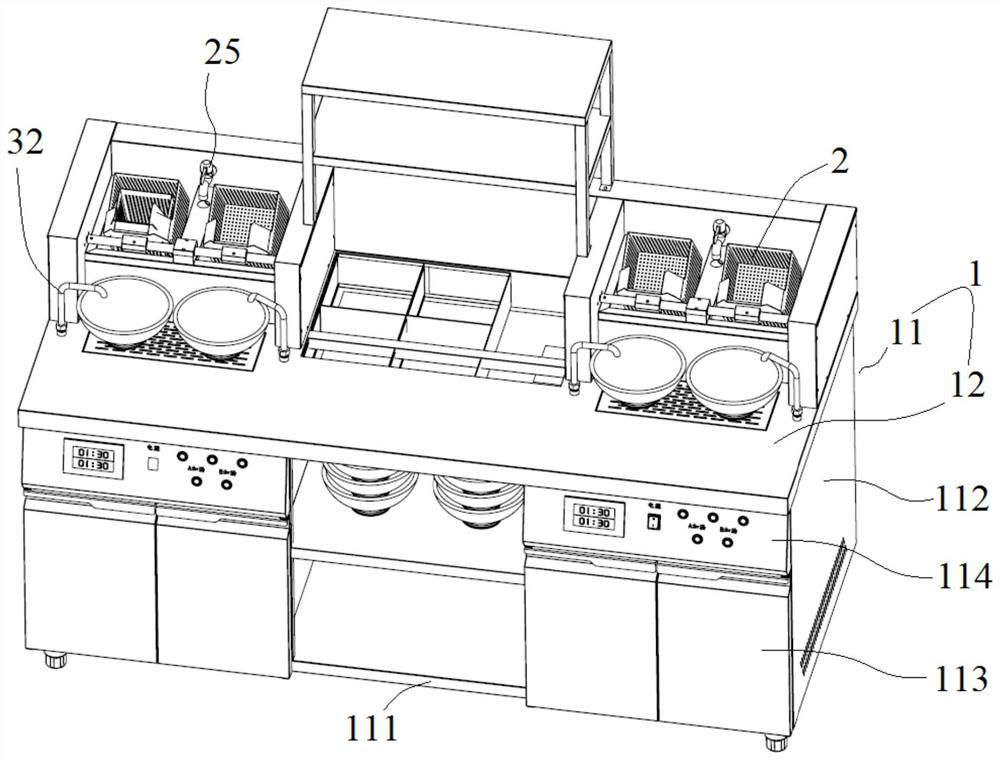 Noodle cooking and soup pumping all-in-one machine