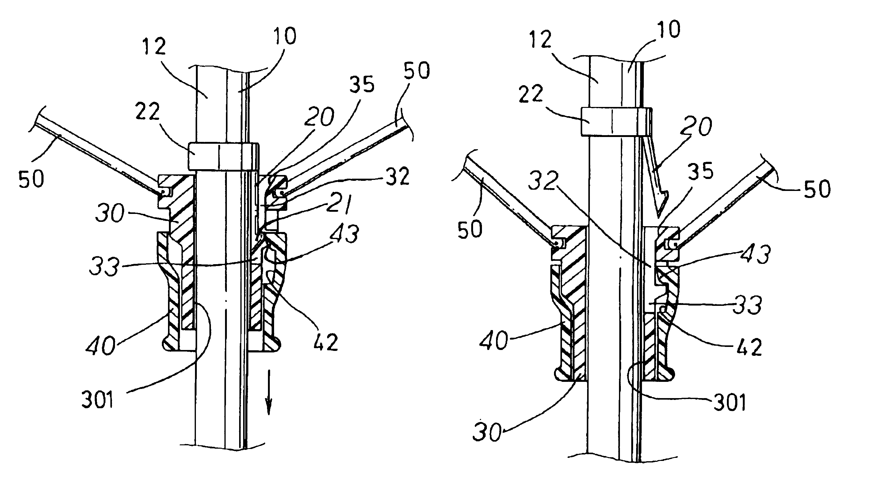 Runner lock device for umbrella