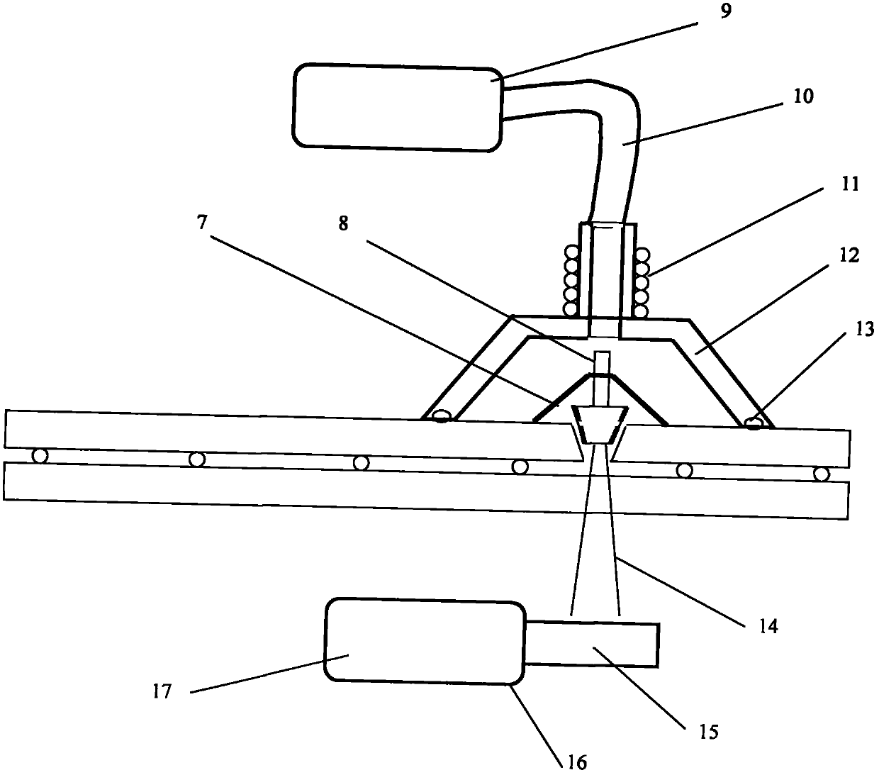 Method for manufacturing and sealing exhaust port in vacuum glass and system thereof