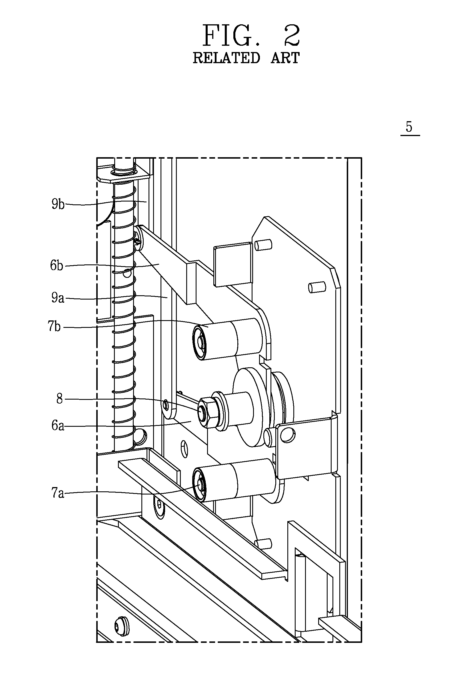 Circuit breaker having cradle