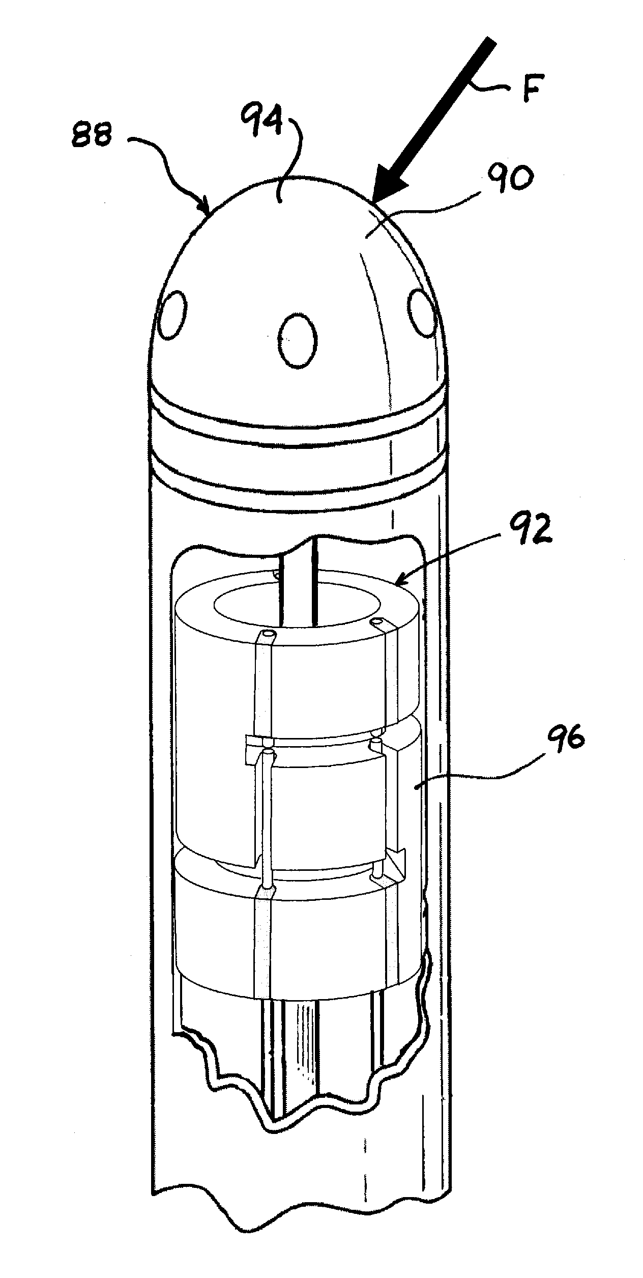 Compact force sensor for catheters