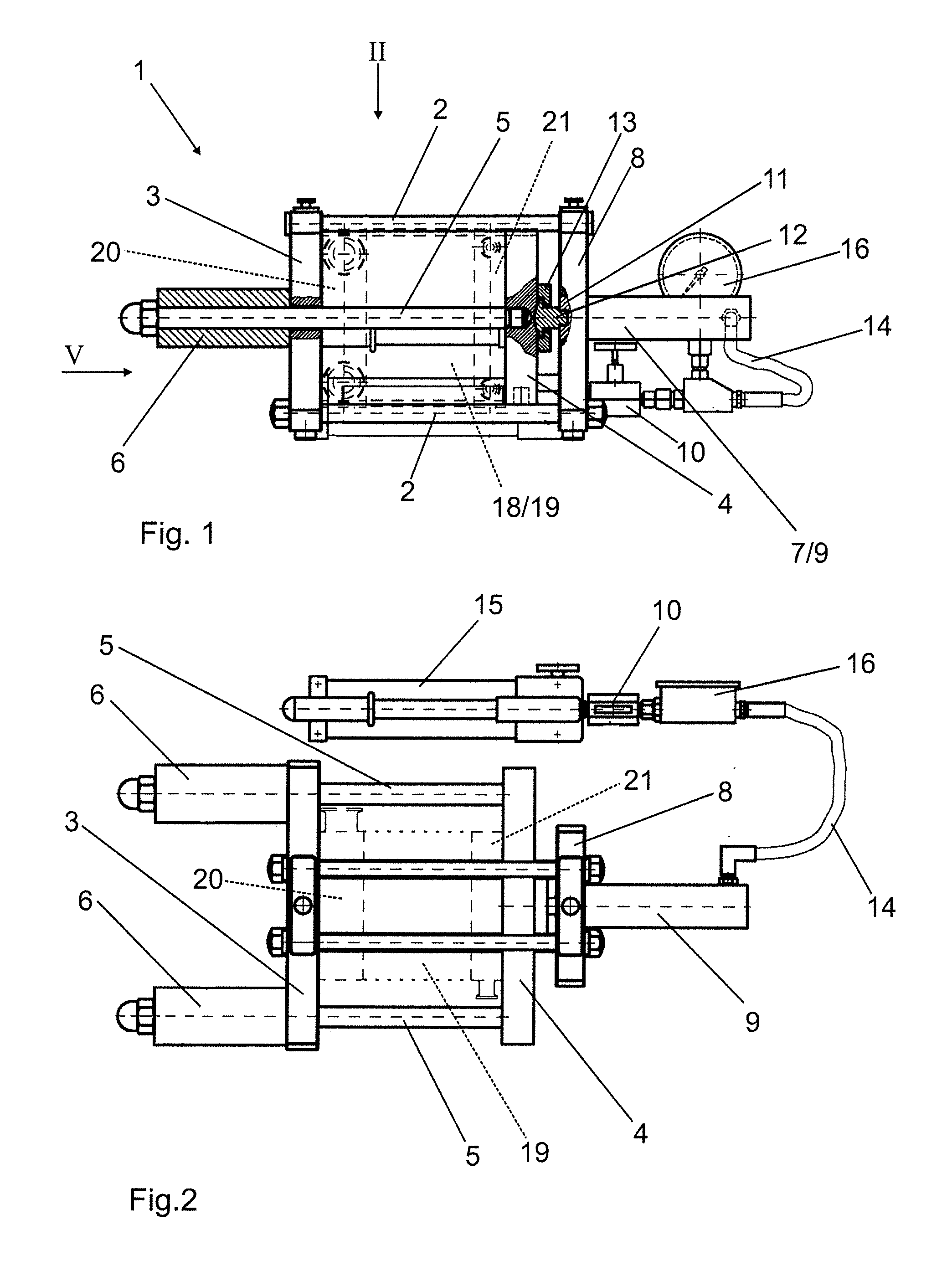 Filter holder and method for sterilizing the filter holder