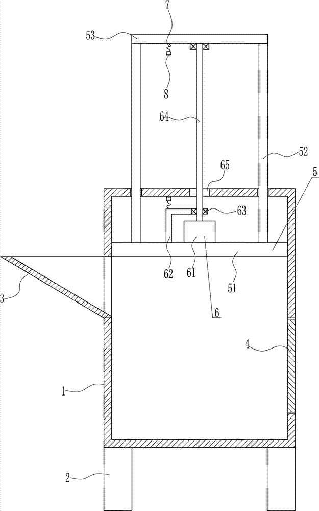 Crushing and compressing device for waste plastic