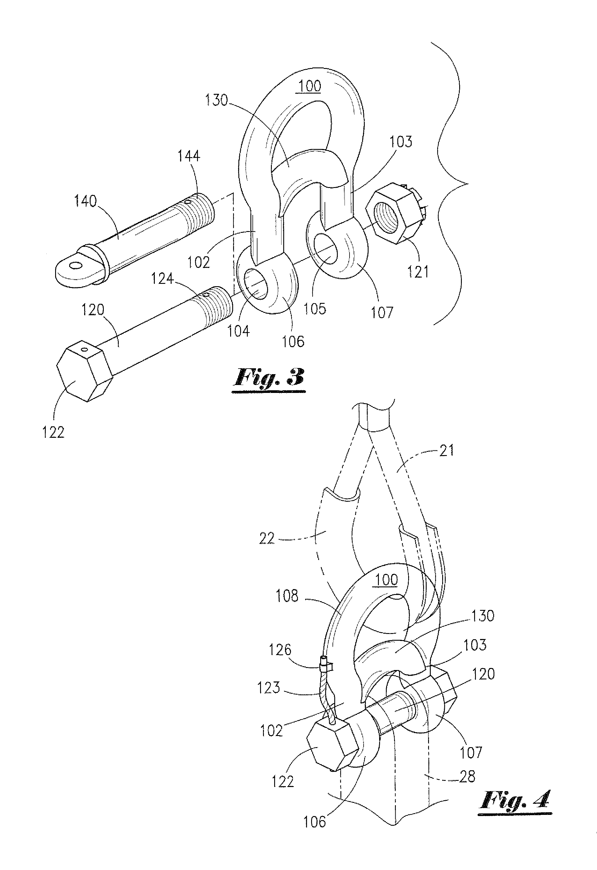 Shackle apparatus