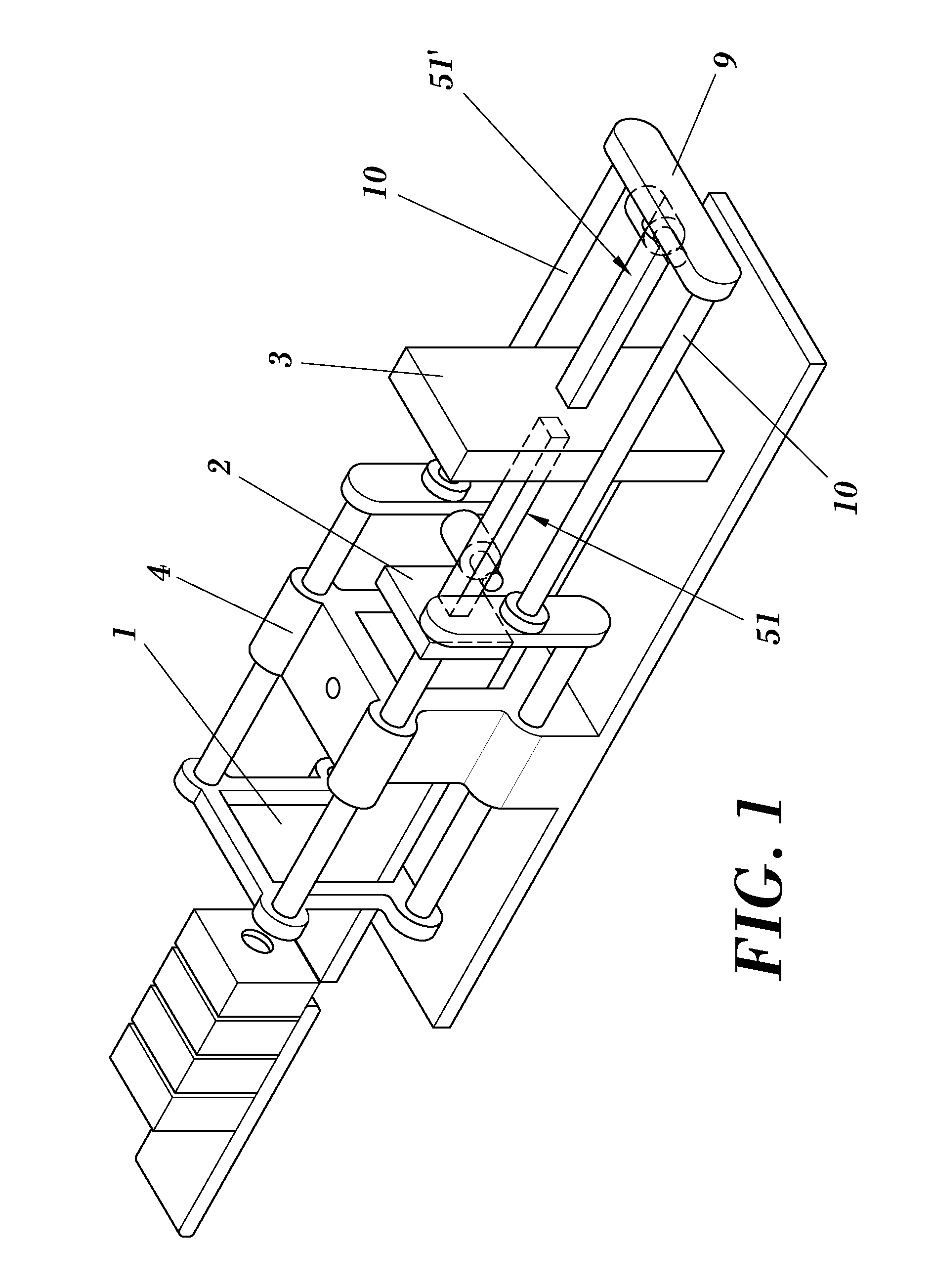 Drive device for driving a closing plate in a vertical mould casting machine and machine comprising said device