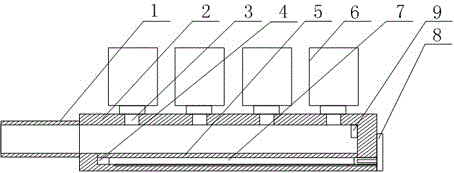 Rail type gas injection method for dual-fuel automobile