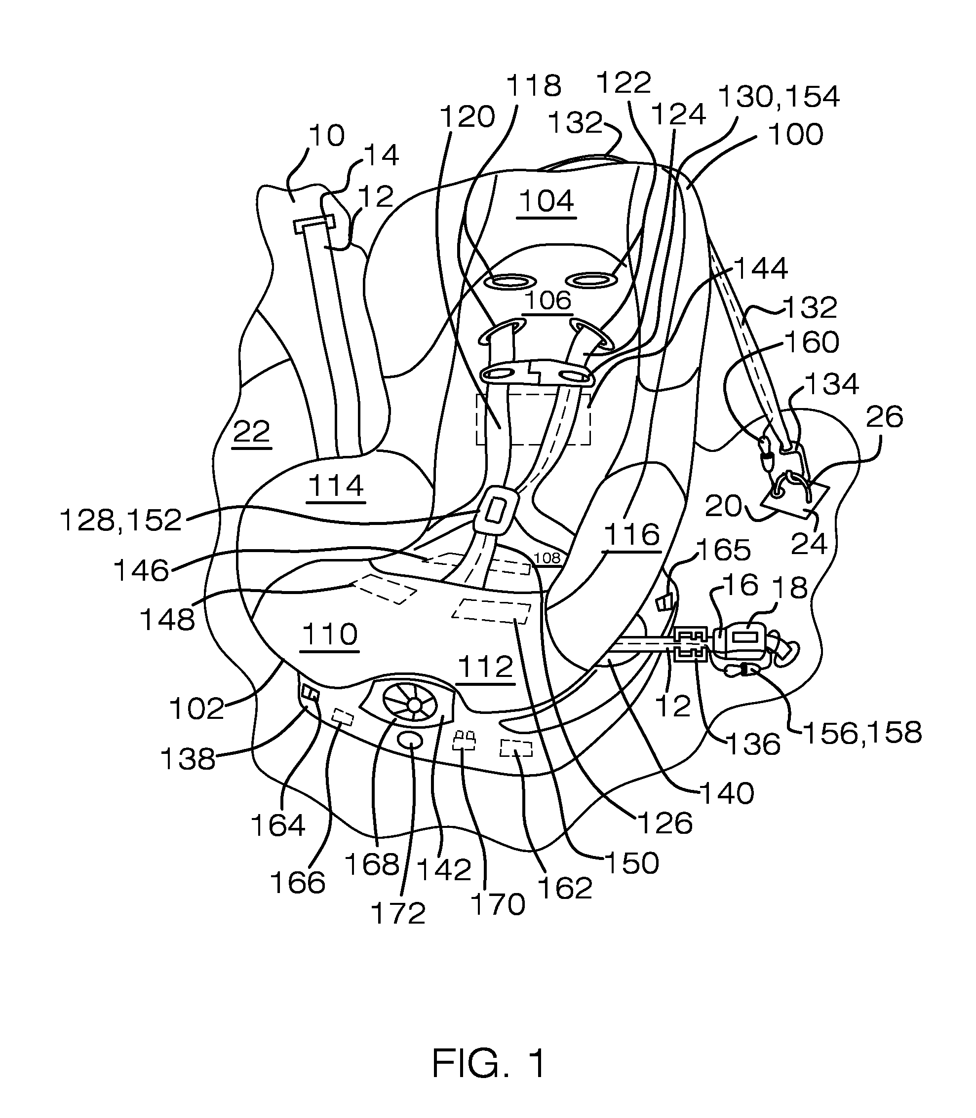 Warning system for child restraint system