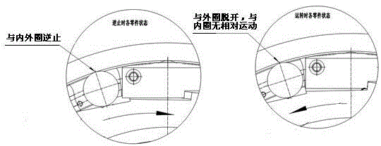 Roller type non-contact backstop