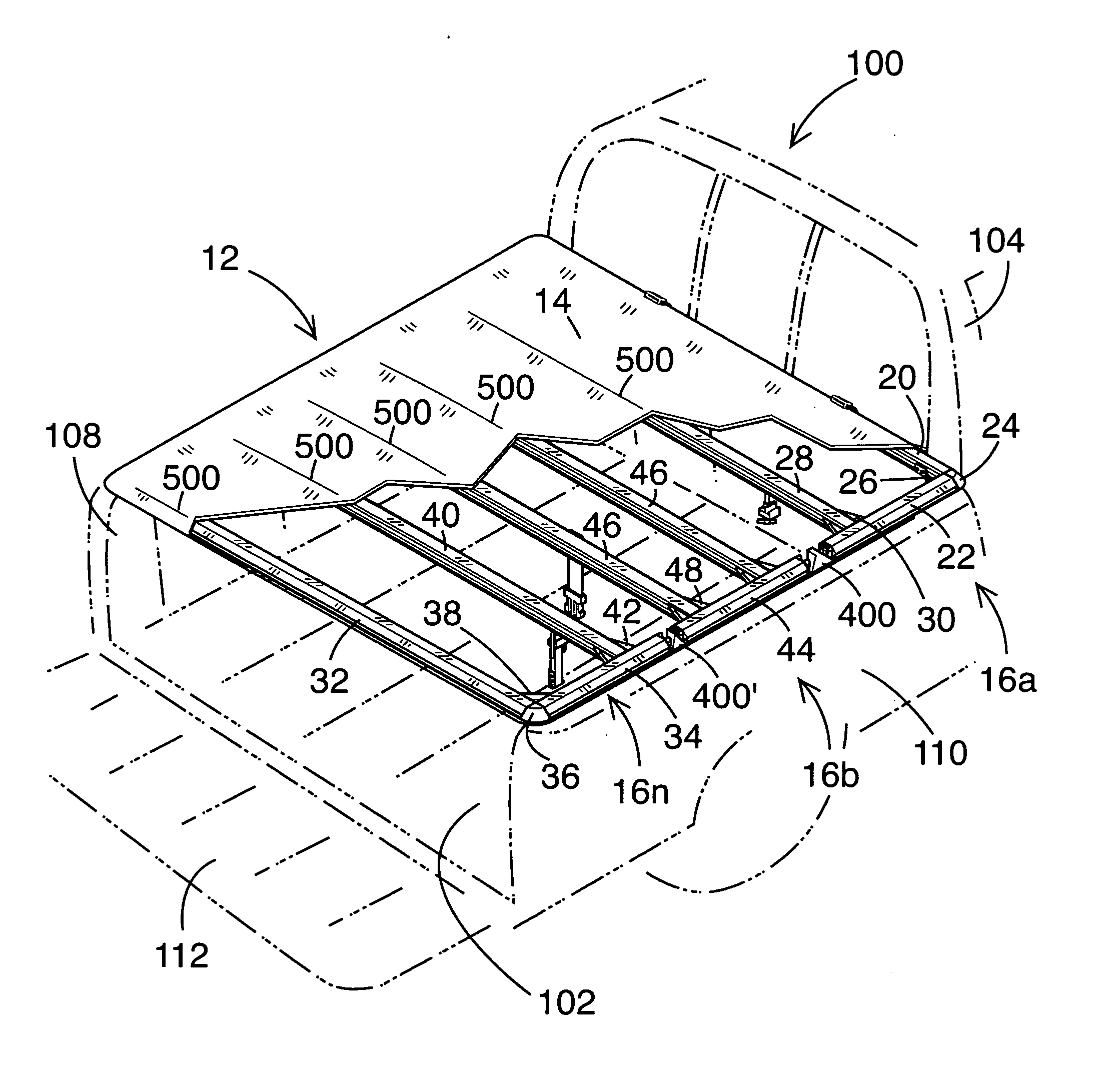 Tonneau system latch