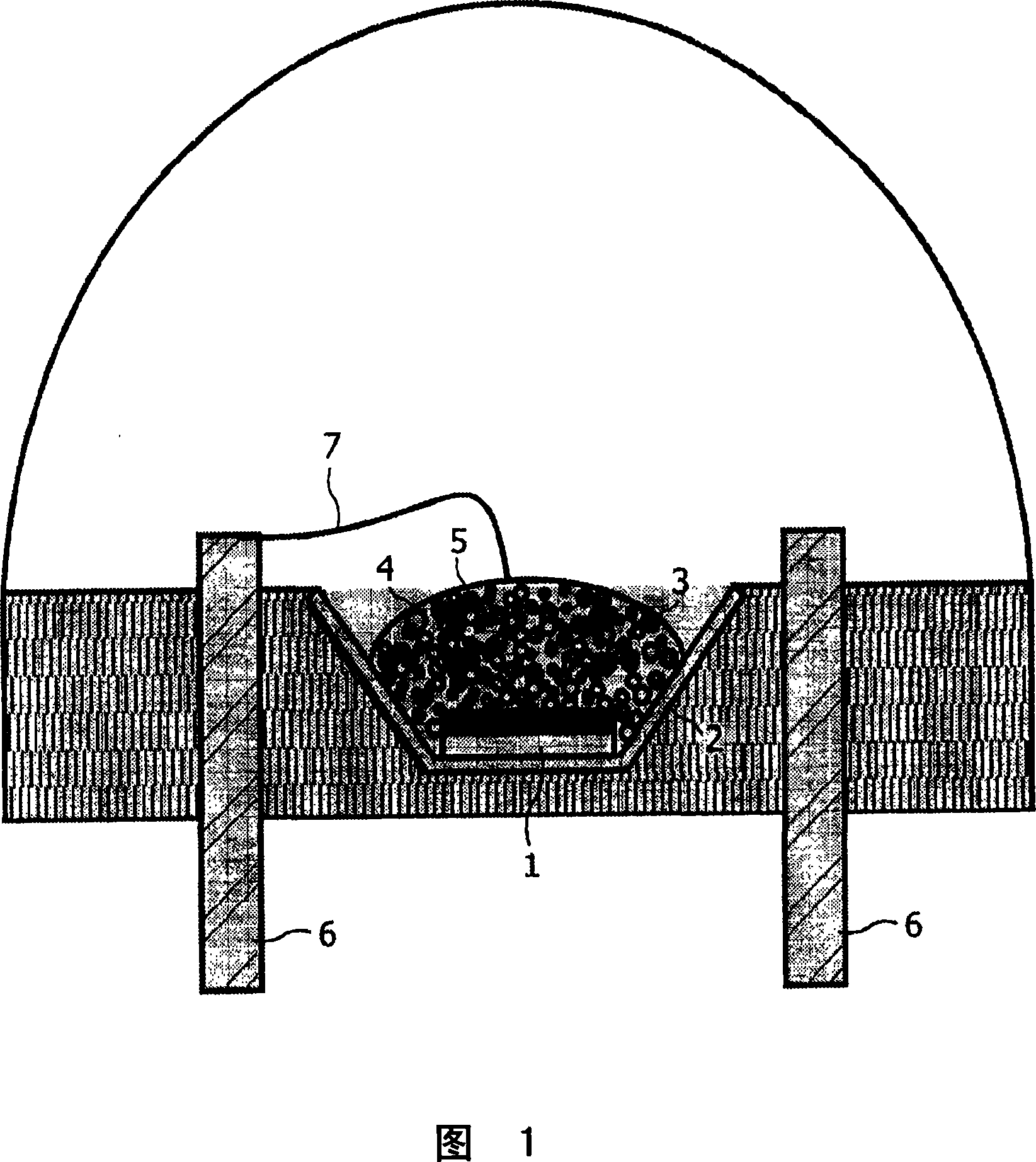 Illumination system comprising a radiation source and a fluorescent material