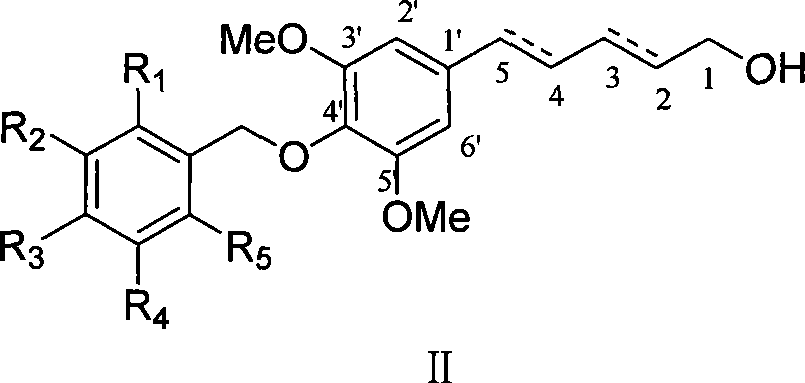 4'-substituted benzyloxy-phenyl butadiene derivatives and preparation and uses thereof