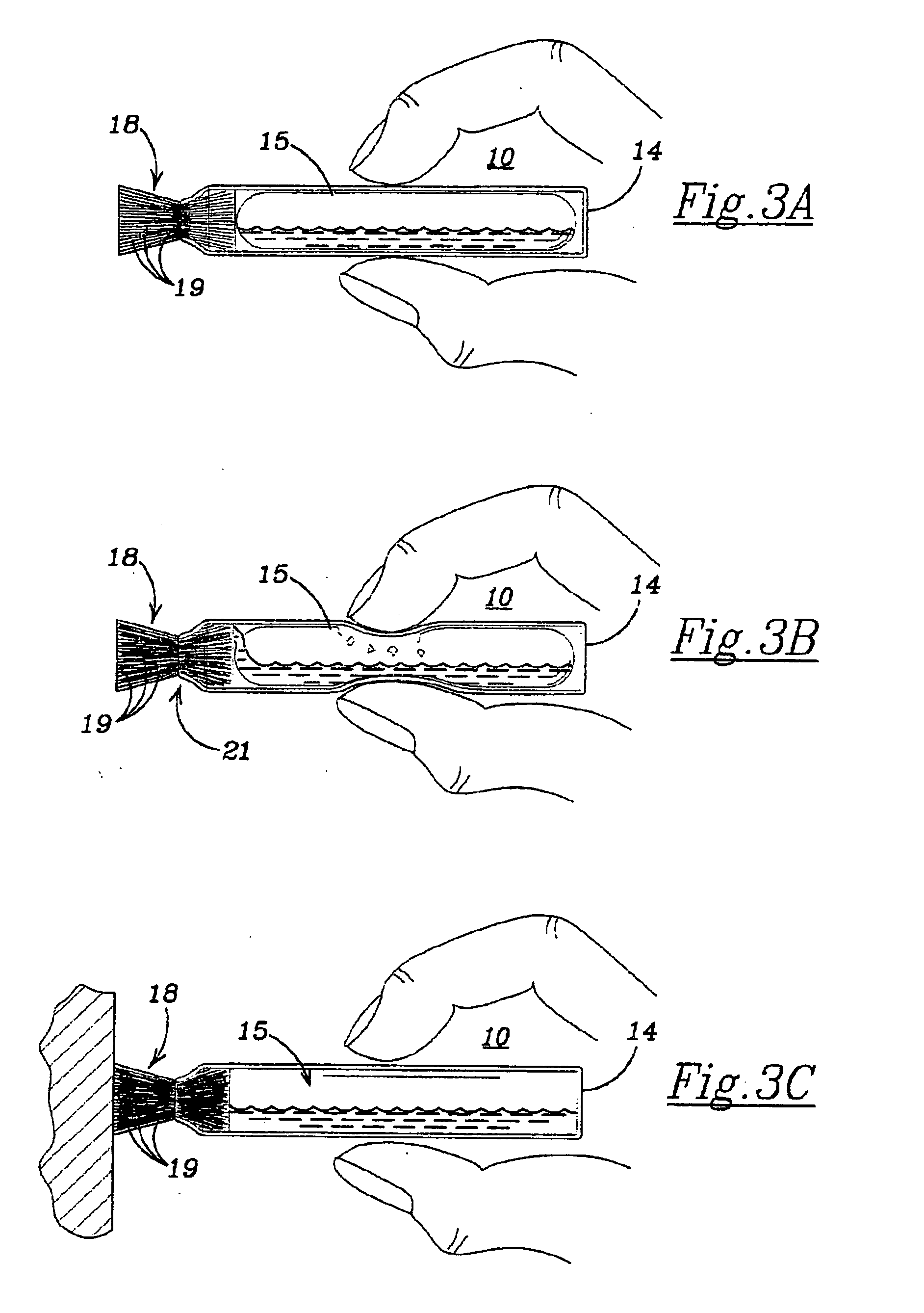 Single use applicator for applying viscous fluids