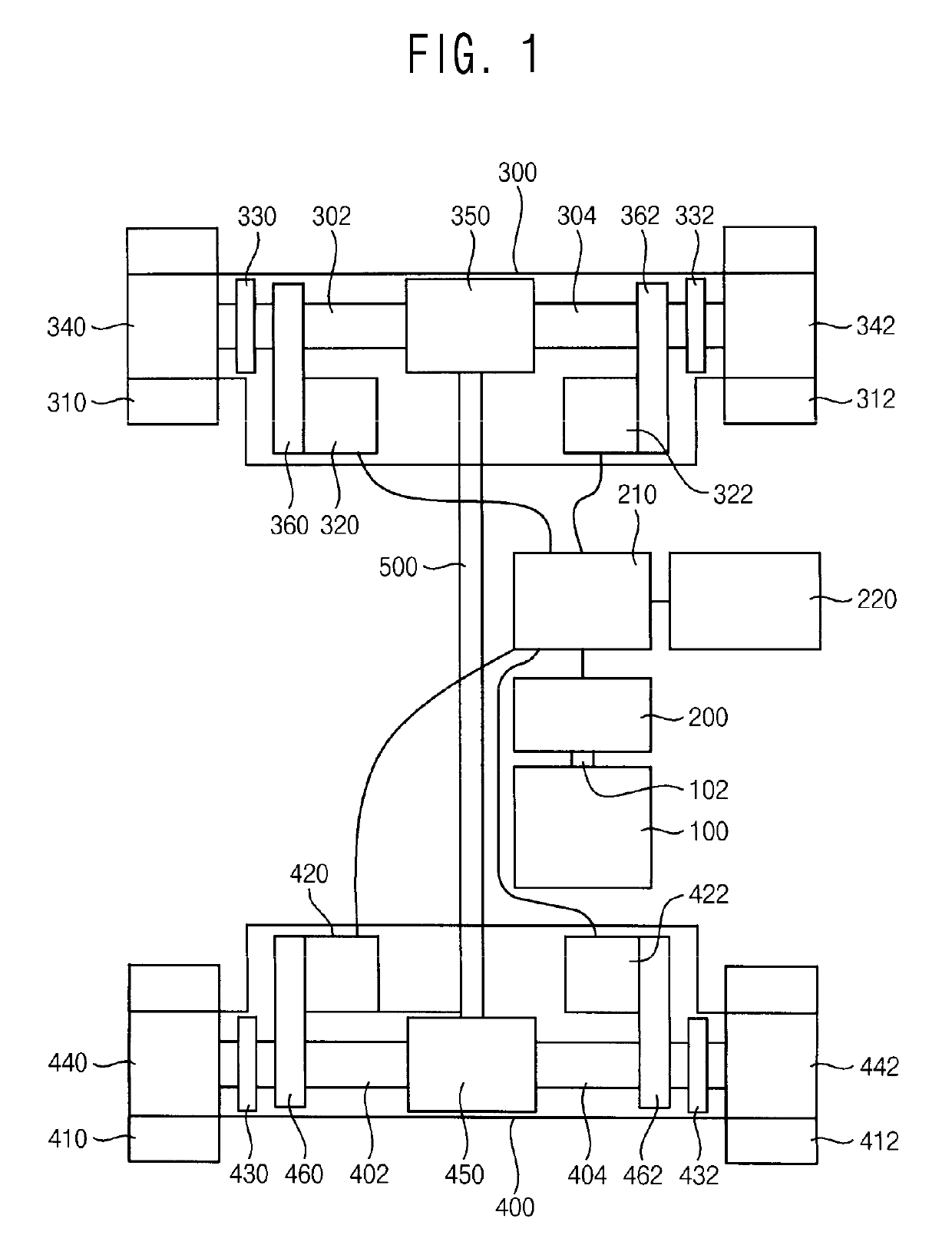 Wheel driving system for construction machinery