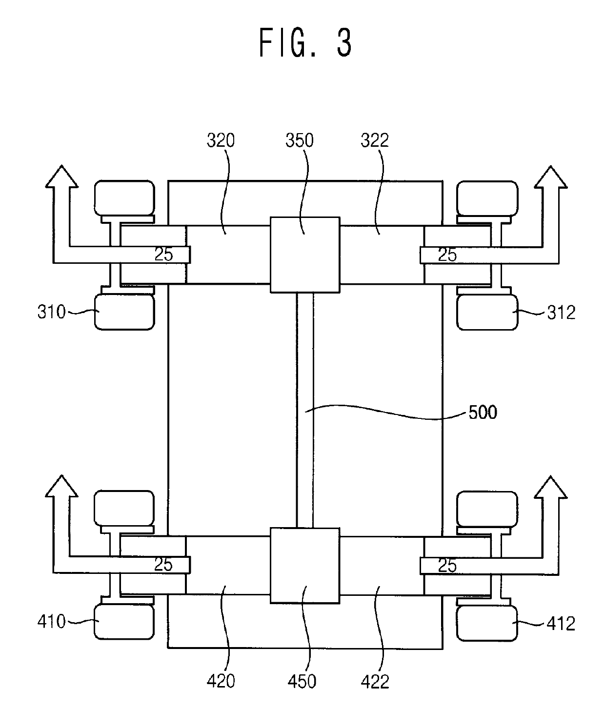 Wheel driving system for construction machinery