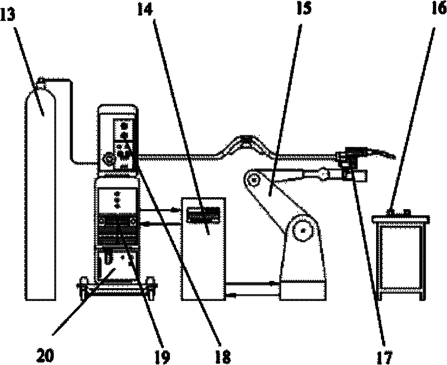 Light metal and bare steel plate spot-welding method based on bulk forming solder