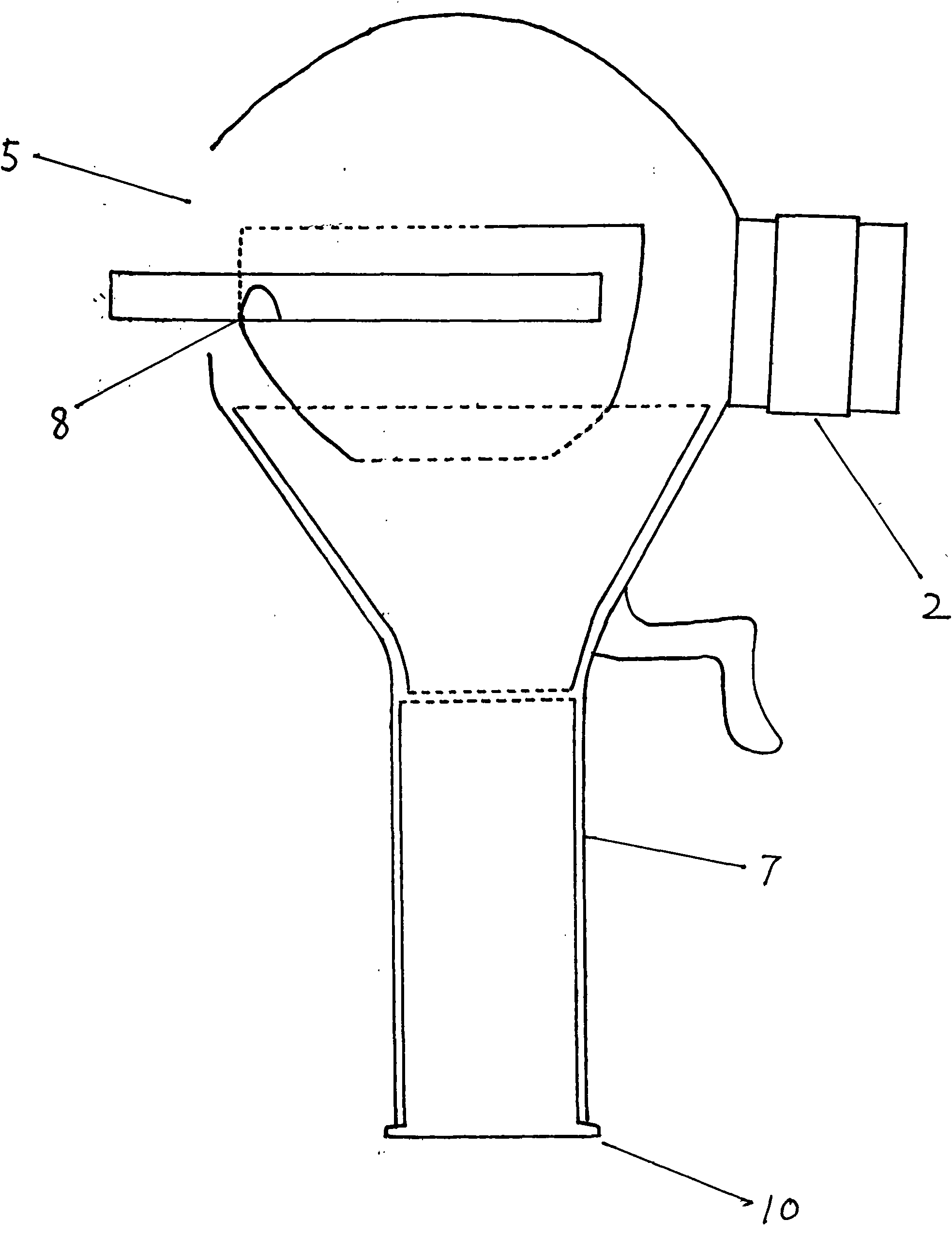 Indoor or interior second hand smoking direct exhaust device